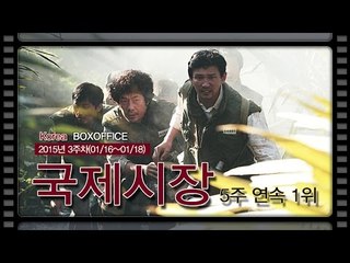 [국내박스오피스] '국제시장', 이승기- 하정우 신작들을 제치고 5주 연속 1위