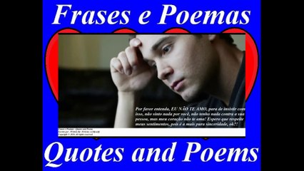 Por favor entenda, EU NÃO TE AMO, não sinto nada por você! [Frases e Poemas]