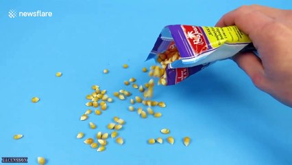 Polish YouTuber makes popcorn with a laser in ambitious experiment