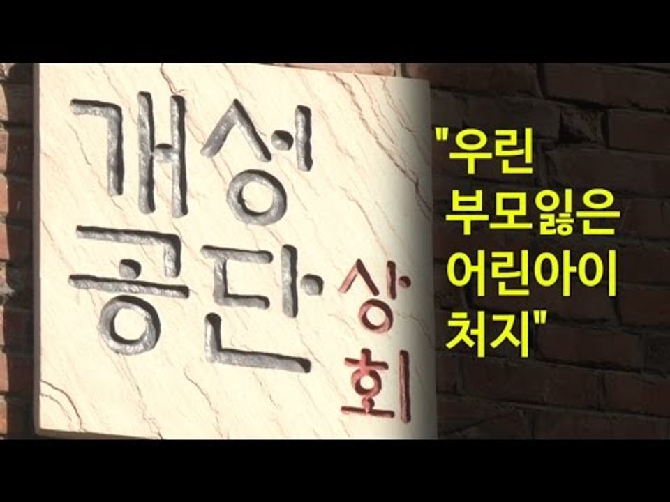 [NocutView] 개성공단상회 "우린 부모잃은 어린아이 처지"