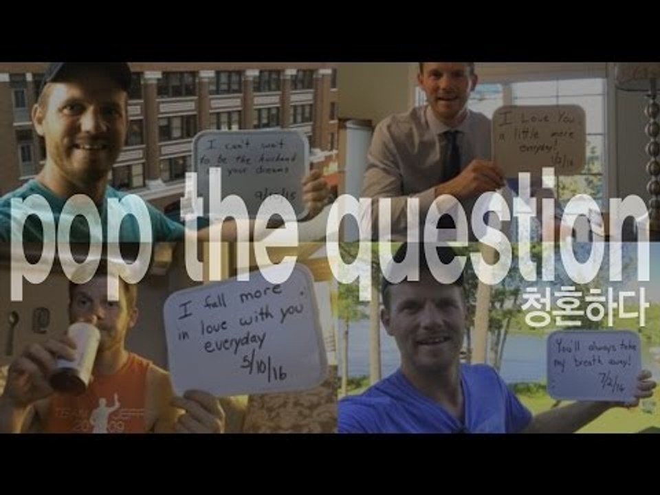 pop the question - 청혼하다