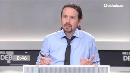 Minuto inicial de Pablo Iglesias