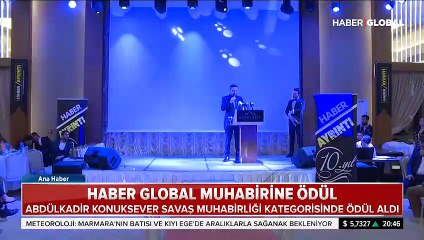 Haber Global Muhabiri Abdülkadir Konulsever'e ödül