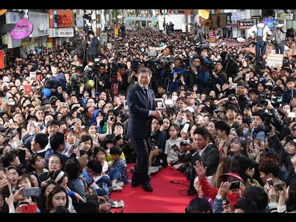 문재인 후보, 부산 서면 유세 현장 - 생중계