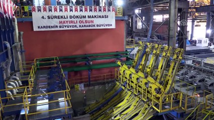 KARDEMİR'in kütük döküm kapasitesi 3,5 milyon tona ulaştı - KARABÜK