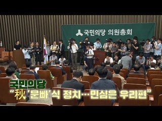 국민의당 "秋, '문빠'식 정치…민심은 우리편"