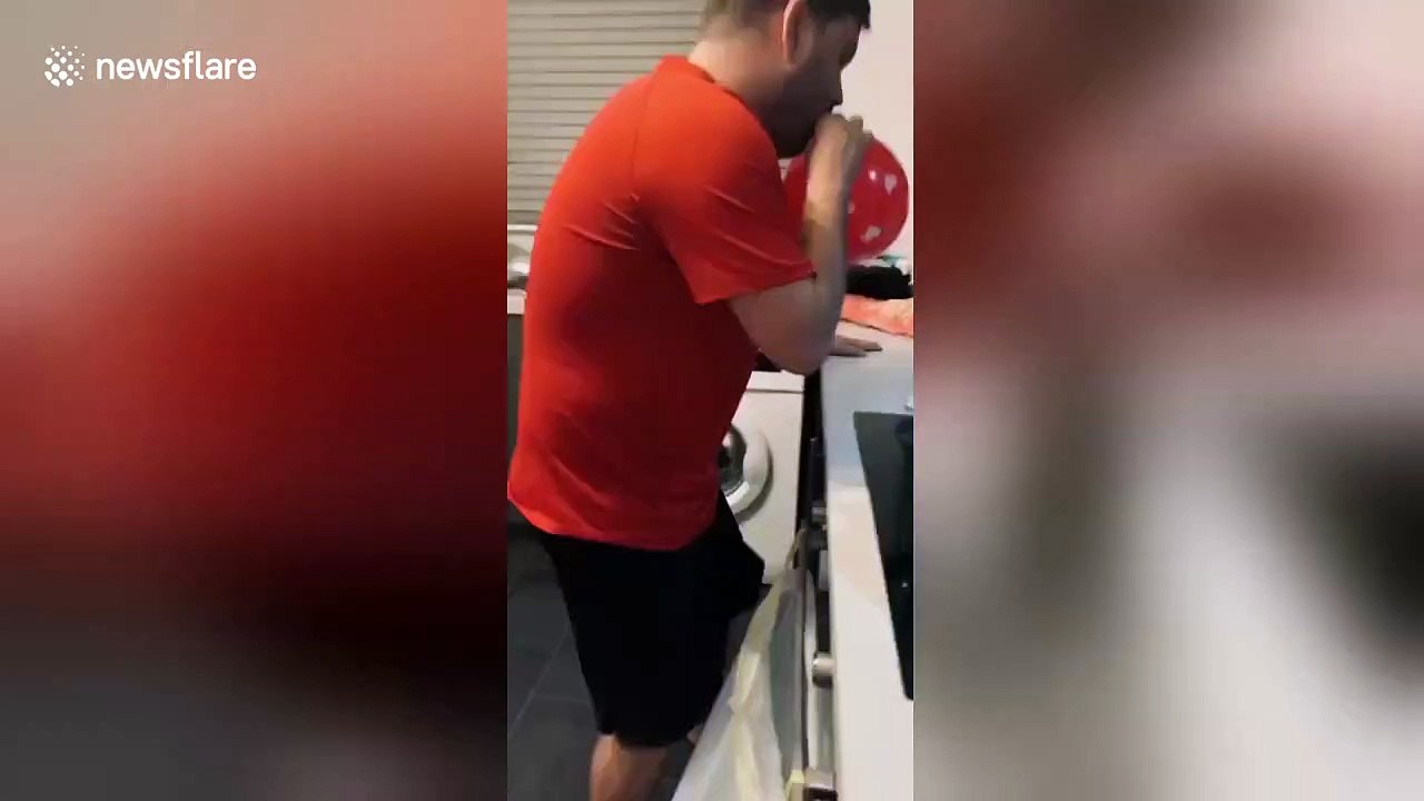 UK man takes unexpected tumble after inhaling balloon in kitchen