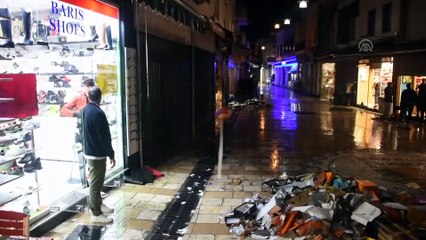 Bodrum'da sağanak etkili oldu - MUĞLA