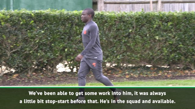 No complaints for Lampard's 'nice problem' with Kante