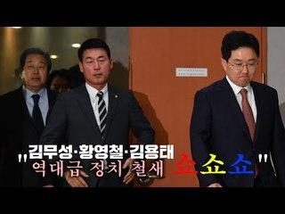 김무성·김용태·황영철…"역대급 정치 철새 쇼쇼쇼"