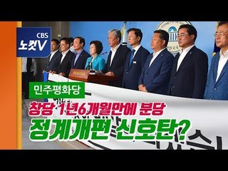 민주평화당 창당 1년6개월만에 분당..야당발 정개개편 신호탄?