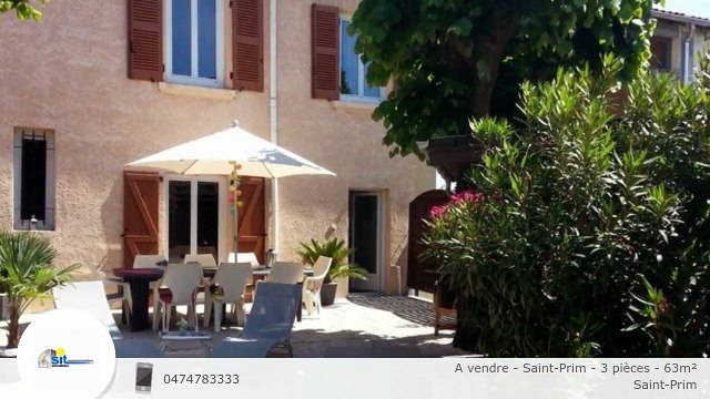 A vendre - Saint-Prim - 3 pièces - 63m²