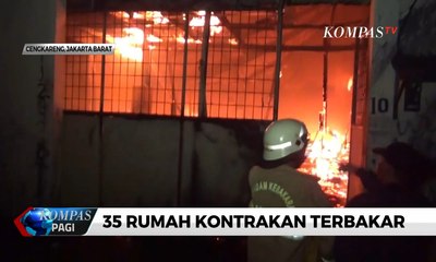35 Rumah Kontrakan di Cengkareng Terbakar