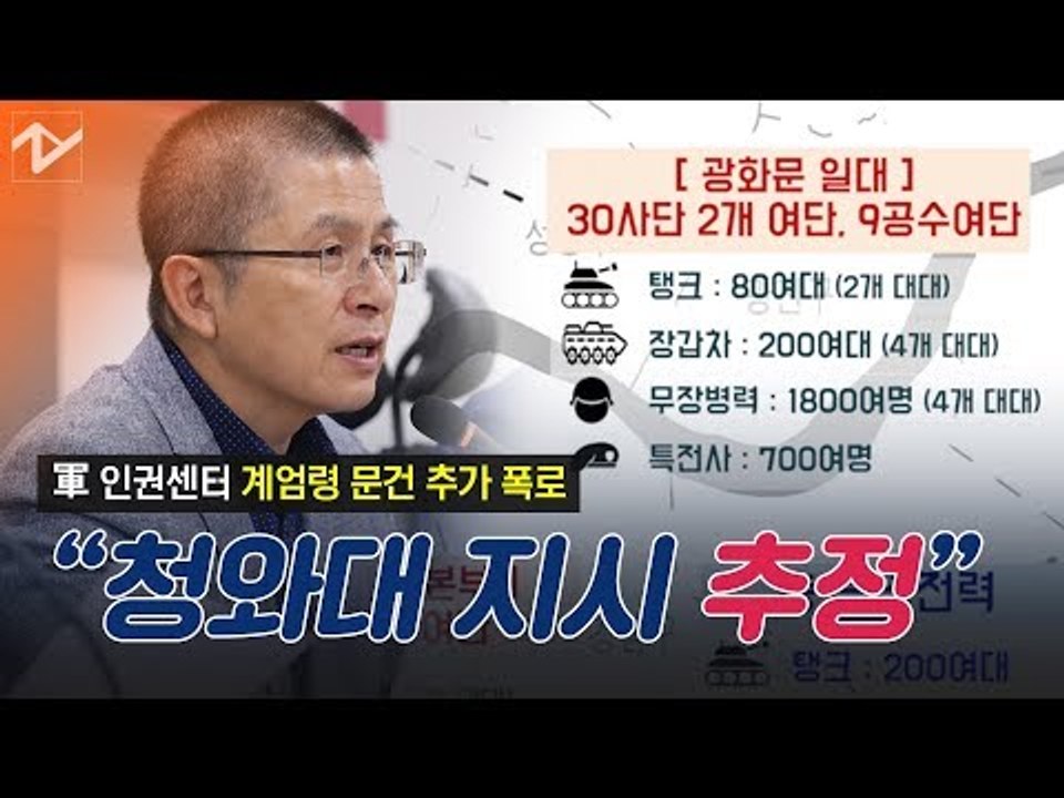 軍 인권센터, "계엄령 문건 시작은 황교안과 靑... 합리적 의심"