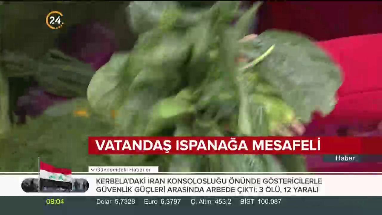 Vatandaş zehirlenme vakaları sonrası ıspanağa mesafeli