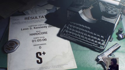[SpeedRun] Resident Evil 2 - Leon B[Hardcore] : 1h05m06s