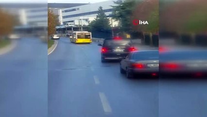 Minibüsle kaçırılan kızı halk otobüsüyle kurtarma operasyonu kamerada.