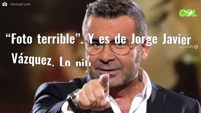 “Foto terrible”. Y es de Jorge Javier Vázquez. Lo pillan así: “¿No te da vergüenza?”