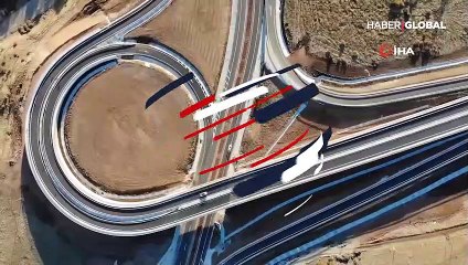 159 viraj kalktı, iki şehir arasındaki mesafe 67 kilometreye düştü