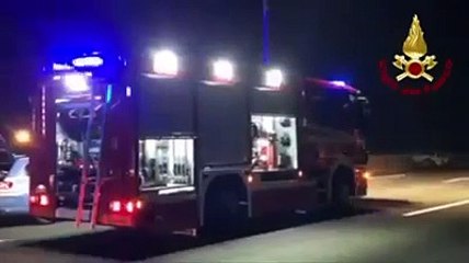 Piacenza - Dopo il tamponamento viene travolto da un-auto (04.11.19)