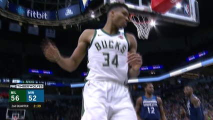 Giannis dominates in Timberwolves defeat