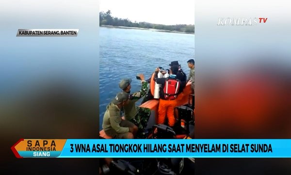 3 WNA Asal Tiongkok Hilang Saat Menyelam di Selat Sunda