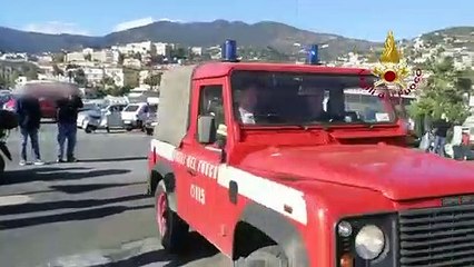 Sanremo (IM) - Messa in sicurezza uno yacht privato (04.11.19)