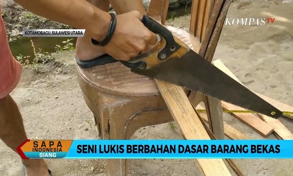 Kreatif! Begini Seni Lukis Berbahan Dasar Barang Bekas