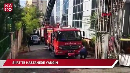Siirt’te hastanede yangın