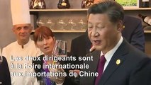 Macron et Xi Jinping dégustent de la viande et du vin français à Shanghai