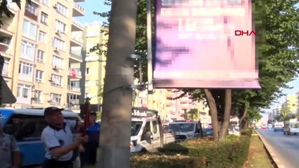 Mersin'de aydınlatma direklerine afiş asılamayacak