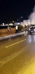 Vayu Cyclone effect at Marine Drive Mumbai