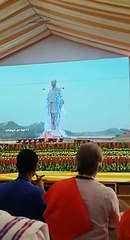 Statue of Unity Lighting Fire Works
