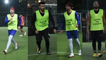 Ranbir Kapoor, Arjun Kapoor, shabir Ahluwalia & others at a celebrity football match