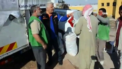 Rasulayn ve Tel Abyad'da sivillere yardım