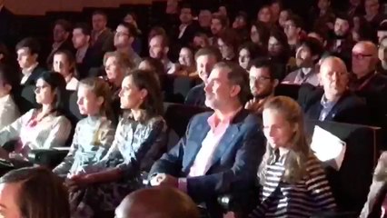 La Familia Real llega en Barcelona a la jornada de la FPdGi en el Palau de Congressos de Catalunya
