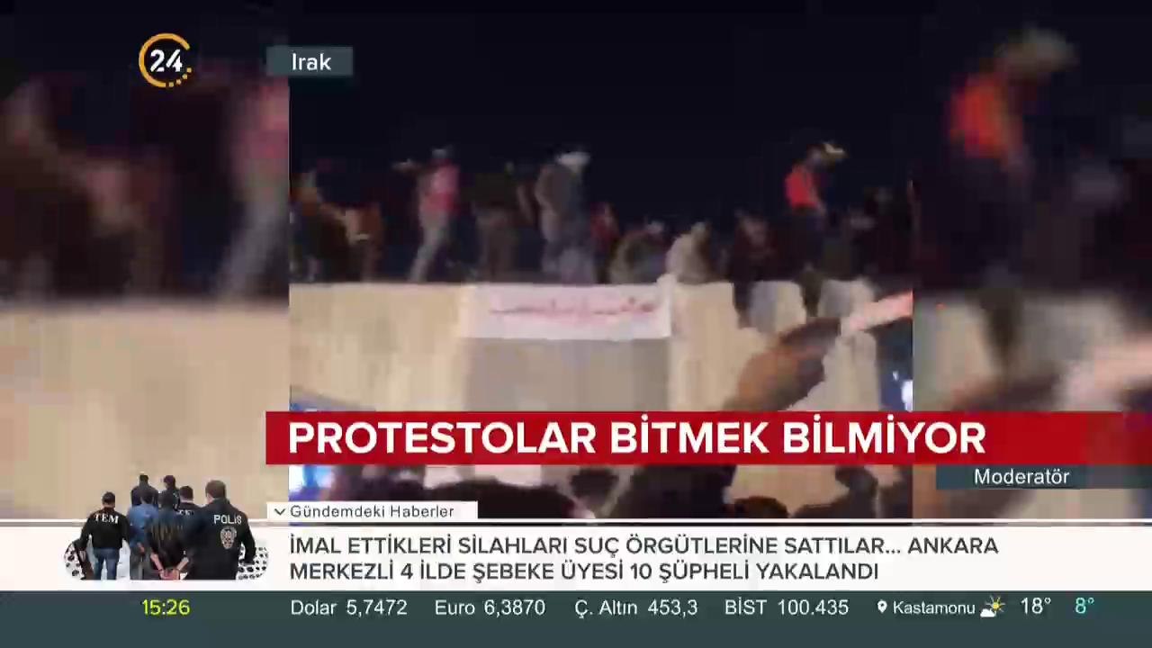 Irak'ta protestolar