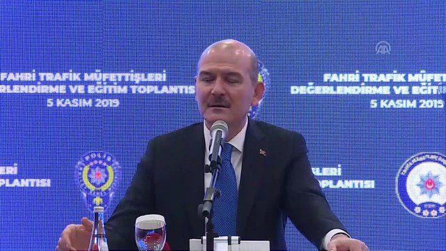 Soylu: '(Trafik) Ülkeye en çok zarar veren meselelerden biri' - ANKARA