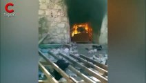Hasankeyf’te tarihi çarşı boşaltıldı, esnaf dükkanını yaktı, çarşı yıkılıyor