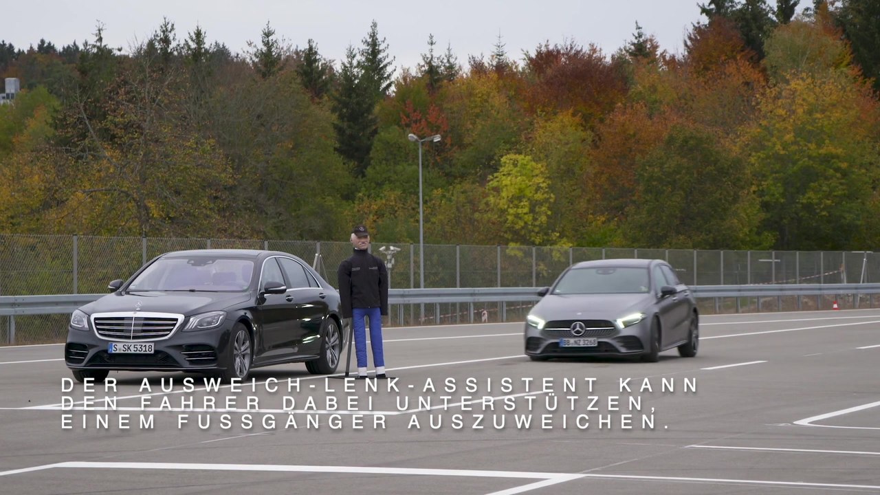 Prüf- und Testgelände Immendingen - Aktiver Brems- Assistent - Ausweich-Lenk-Assistent