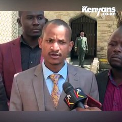 Babu Owino addresses the press over Flying Squad harrasments
