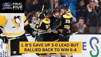 Ford Final Five Facts: Bruins Rally Back To Win 6-4