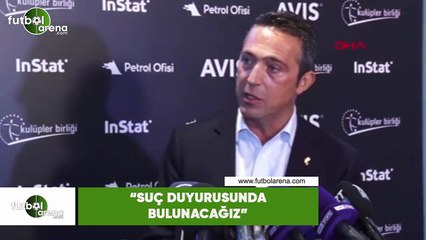 Ali Koç'tan sert tepki! "Suç duyurusunda bulunacağız"