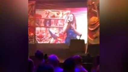 Amelia Saleh performing at the first Charlie Guard Foundation ball