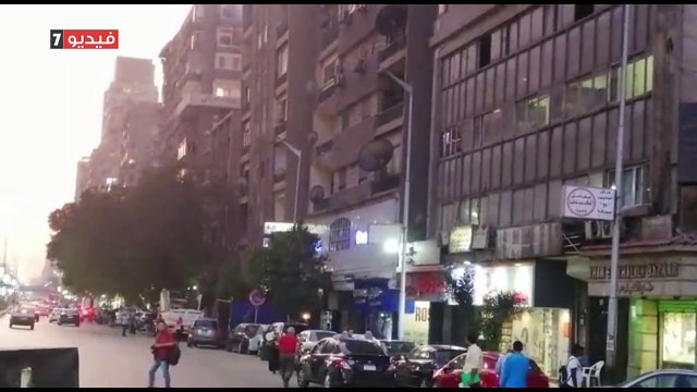 الجيزة تبدأ إزالة عقار الدقى المائل بعد اخلاء السكان
