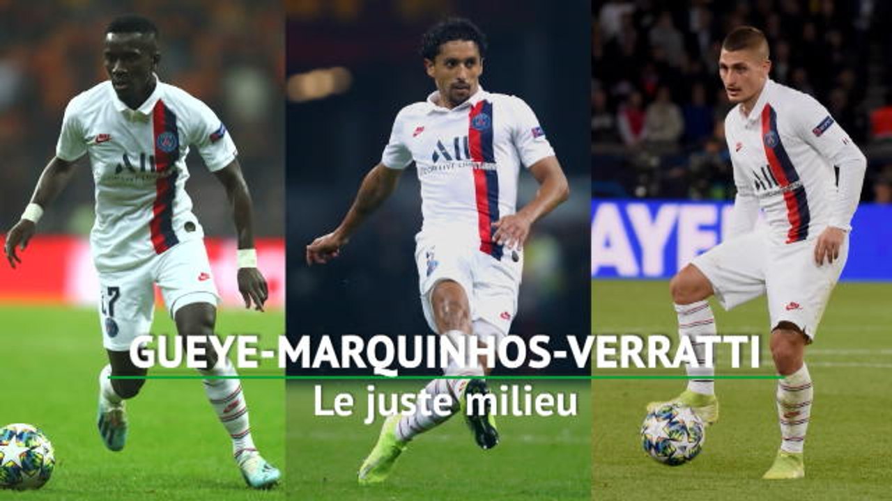 PSG - Gueye-Marquinhos-Verratti, le juste milieu