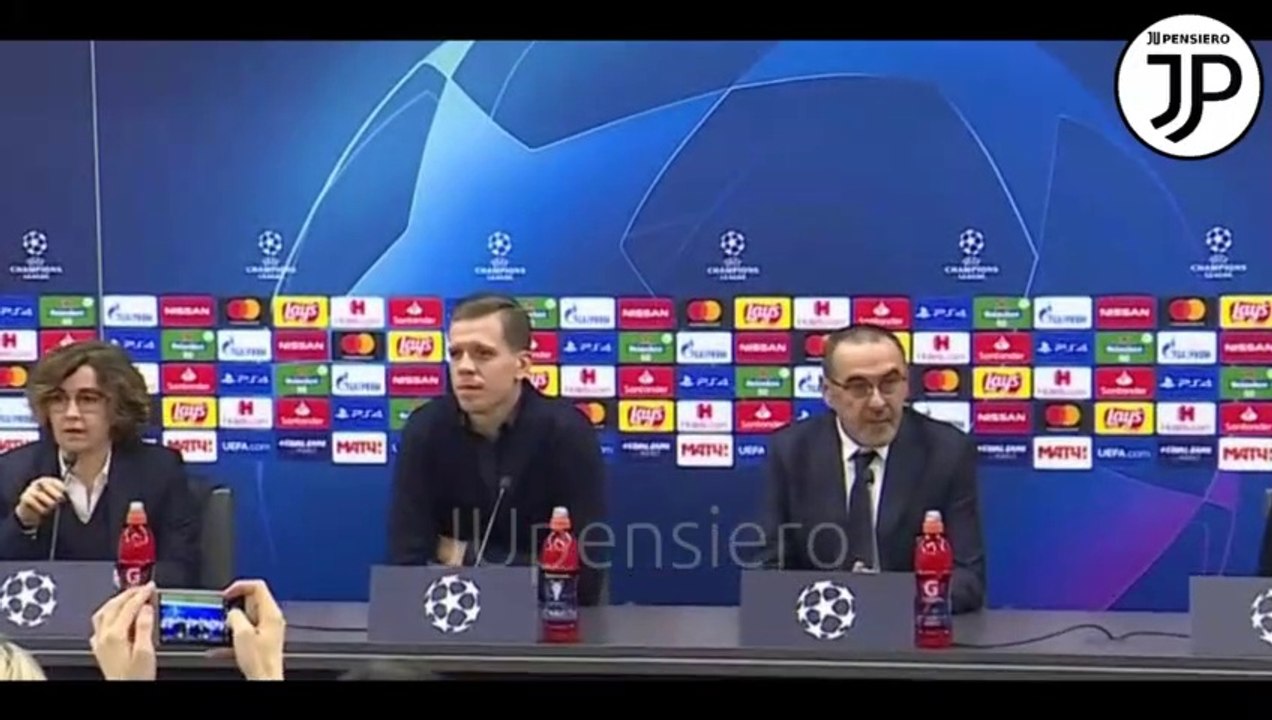 Conferenza stampa SARRI Szczesny pre LOKOMOTIV MOSCA-JUVENTUS UCL "Su Dybala, Higuain, Cristiano Ronaldo, De Ligt, Douglas Costa e Mandzukic..." - 05.11.2019