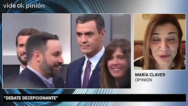 VideOkpinión María Claver: Debate decepcionante