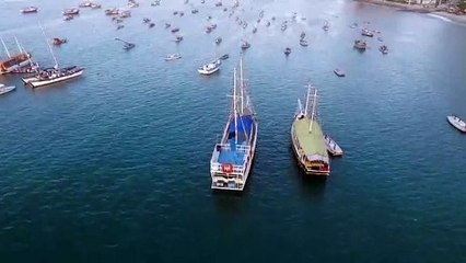 Variety Of Watercrafts Sailing In The Ocean