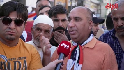 عراقيون بساحة التحرير في تقرير خاص لـ" حديث بغداد" نزلنا حباً في الوطن